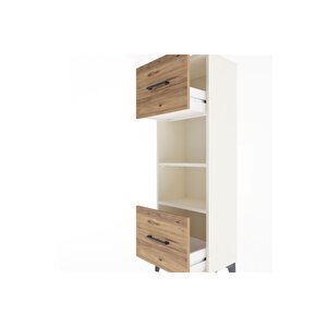 Arges Dolap 2 Raflı 2 Çekmeceli 44x30x134 Aytaşı-çam