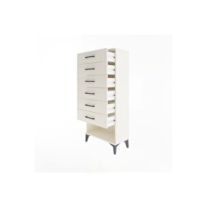 Arges Dolap 6 Çekmeceli 60x30x134 Aytaşı-aytaşı