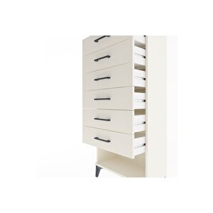 Arges Dolap 6 Çekmeceli 60x30x134 Aytaşı-aytaşı