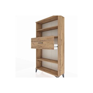 Arges Dolap 3 Raflı Tek Çekmeceli 88x30x163 Çam-çam