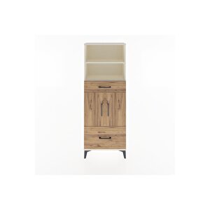 Arges Dolap 4 Raflı 2 Çekmeceli 2 Kapaklı 60x30x163 Aytaşı-çam