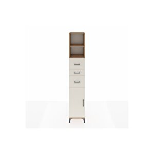 Hyperion Dolap 3 Raflı 3 Çekmeceli Tek Kapaklı 44x44x243 Çam-aytaşı