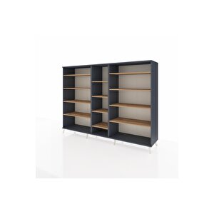 Hyperion Dolap 11 Raflı  220x44x163 Antrasit-antrasit/çam