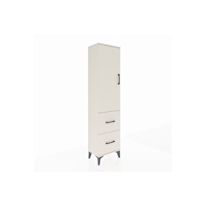 Arges Dolap 4 Raflı 2 Çekmeceli Tek Kapaklı 44x30x182 Aytaşı-aytaşı