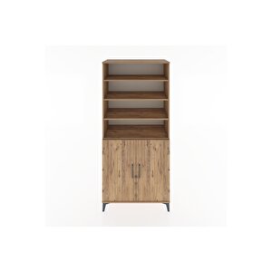 Hyperion Dolap 5 Raflı 2 Kapaklı 88x44x195 Çam-çam