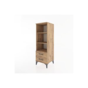 Hyperion Dolap 3 Raflı 2 Çekmeceli 44x44x134 Çam-çam