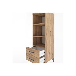Hyperion Dolap 3 Raflı 2 Çekmeceli 44x44x134 Çam-çam