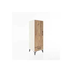 Hyperion Dolap Tek Raflı Tek Çekmeceli Tek Askılı 44x44x134 Aytaşı-çam