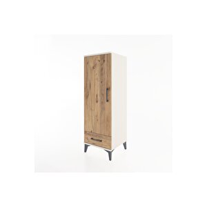 Hyperion Dolap Tek Raflı Tek Çekmeceli Tek Askılı 44x44x134 Aytaşı-çam