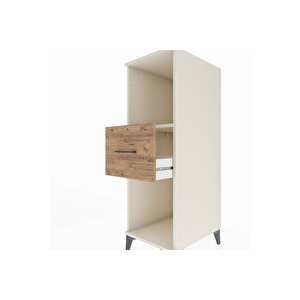 Kronos Dolap Tek Raflı Tek Çekmeceli 44x59x134 Aytaşı-çam