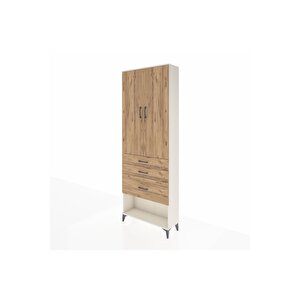 Arges Dolap 3 Raflı 3 Çekmeceli 2 Kapaklı 88x30x243 Aytaşı-çam
