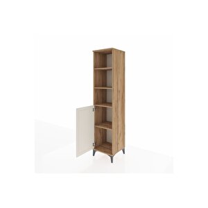 Hyperion Dolap 4 Raflı Tek Kapaklı 44x44x195 Çam-aytaşı