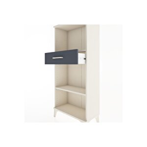 Hyperion Dolap 2 Raflı Tek Çekmeceli 60x44x134 Aytaşı-antrasit