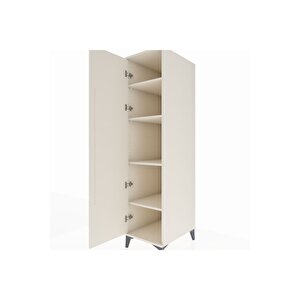 Kronos Dolap 4 Raflı Tek Kapaklı 44x59x182 Aytaşı-aytaşı