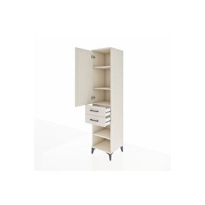 Hyperion Dolap 3 Raflı 2 Çekmeceli Tek Kapaklı 44x44x195 Aytaşı-aytaşı