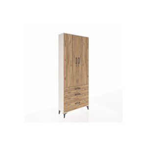 Arges Dolap 3 Raflı 3 Çekmeceli 2 Kapaklı 88x30x221 Aytaşı-çam