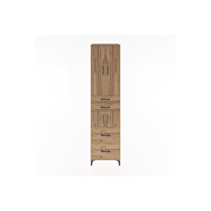 Hyperion Dolap 4 Raflı 4 Çekmeceli 4 Kapaklı 60x44x243 Çam-çam