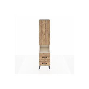 Hyperion Dolap 4 Raflı 2 Çekmeceli Tek Kapaklı 44x44x195 Aytaşı-çam