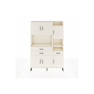 Arges Gardrop 10 Raflı 3 Çekmeceli 6 Kapaklı 132x30x195 Aytaşı-aytaşı