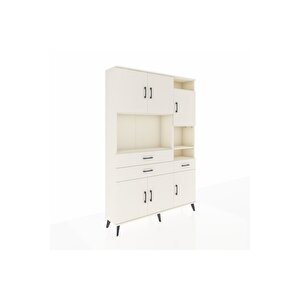 Arges Gardrop 10 Raflı 3 Çekmeceli 6 Kapaklı 132x30x195 Aytaşı-aytaşı