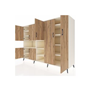 Kronos Dolap 13 Raflı 7 Kapaklı 220x59x163 Aytaşı-çam/aytaşı