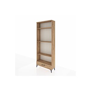 Arges Dolap 4 Raflı Tek Çekmeceli 88x30x221 Çam-çam