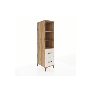 Kronos Dolap 3 Raflı 2 Çekmeceli 44x59x182 Çam-aytaşı