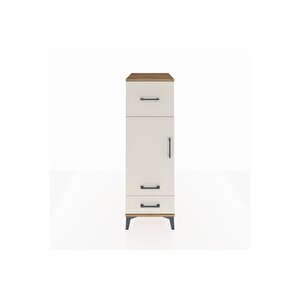 Kronos Dolap 2 Raflı 3 Çekmeceli Tek Kapaklı 44x59x134 Çam-aytaşı