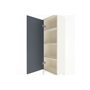 Arges Dolap 3 Raflı Tek Kapaklı 44x30x134 Aytaşı-antrasit