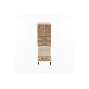 Arges Dolap 2 Raflı 3 Çekmeceli Tek Kapaklı 44x30x134 Aytaşı-çam