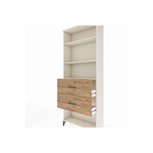 Arges Dolap 3 Raflı 2 Çekmeceli 88x30x221 Aytaşı-çam