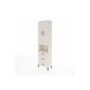 Arges Dolap 3 Raflı 3 Çekmeceli Tek Askılı 60x30x221 Aytaşı-aytaşı