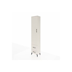 Arges Dolap 2 Raflı 2 Çekmeceli Tek Askılı 44x30x221 Aytaşı-aytaşı