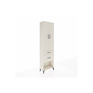 Arges Dolap 2 Raflı 2 Çekmeceli Tek Askılı 60x30x221 Aytaşı-aytaşı