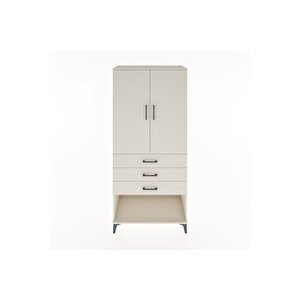 Hyperion Dolap 3 Raflı 3 Çekmeceli 2 Kapaklı 88x44x195 Aytaşı-aytaşı