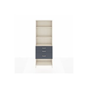 Arges Dolap 3 Raflı 3 Çekmeceli 88x30x243 Aytaşı-antrasit
