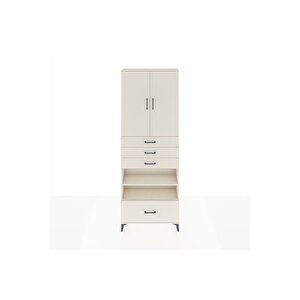 Arges Dolap 5 Raflı 4 Çekmeceli 2 Kapaklı 88x30x243 Aytaşı-aytaşı