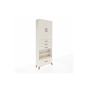 Arges Dolap 5 Raflı 4 Çekmeceli 2 Kapaklı 88x30x243 Aytaşı-aytaşı