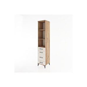 Hyperion Dolap 3 Raflı 4 Çekmeceli 44x44x221 Çam-aytaşı