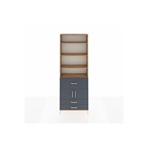 Arges Dolap 5 Raflı 3 Çekmeceli 2 Kapaklı 88x30x243 Çam-antrasit