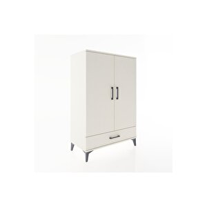 Hyperion Dolap 3 Raflı Tek Çekmeceli 2 Kapaklı 88x44x134 Aytaşı-aytaşı