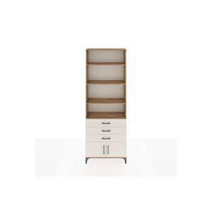 Arges Dolap 4 Raflı 3 Çekmeceli 2 Kapaklı 88x30x243 Çam-aytaşı
