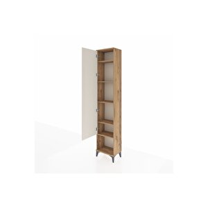 Arges Dolap 5 Raflı Tek Kapaklı 44x30x221 Çam-aytaşı