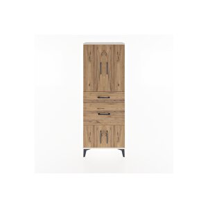 Arges Dolap 3 Raflı 2 Çekmeceli 4 Kapaklı 60x30x163 Aytaşı-çam