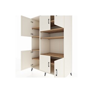 Kronos Dolap 9 Raflı 6 Kapaklı 132x59x195 Aytaşı-aytaşı/çam