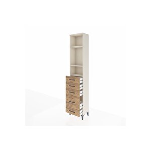 Arges Dolap 3 Raflı 5 Çekmeceli 44x30x221 Aytaşı-çam