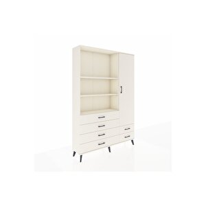 Arges Gardrop 7 Raflı 6 Çekmeceli Tek Kapaklı  132x30x195 Aytaşı-aytaşı