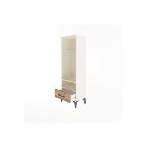 Arges Dolap 2 Raflı Tek Çekmeceli Tek Askılı 44x30x134 Aytaşı-çam