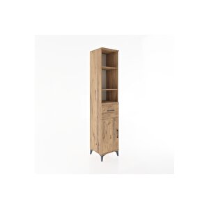 Hyperion Dolap 4 Raflı Tek Çekmeceli Tek Kapaklı 44x44x221 Çam-çam