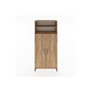 Hyperion Dolap 5 Raflı 2 Kapaklı 88x44x195 Çam-çam